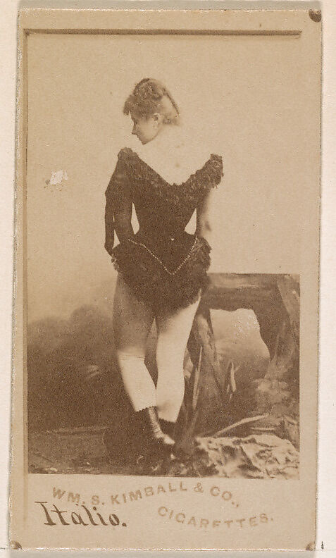 Miss Italio, from the Actresses series (N203) issued by Wm. S. Kimball & Co., Issued by William S. Kimball &amp; Company, Commercial color lithograph 