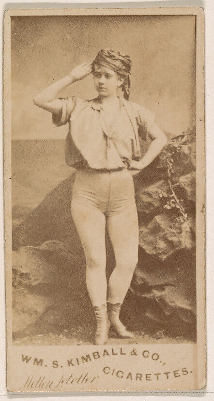 Saluting actress, from the Actresses series (N203) issued by Wm. S. Kimball & Co., Issued by William S. Kimball &amp; Company, Commercial color lithograph 