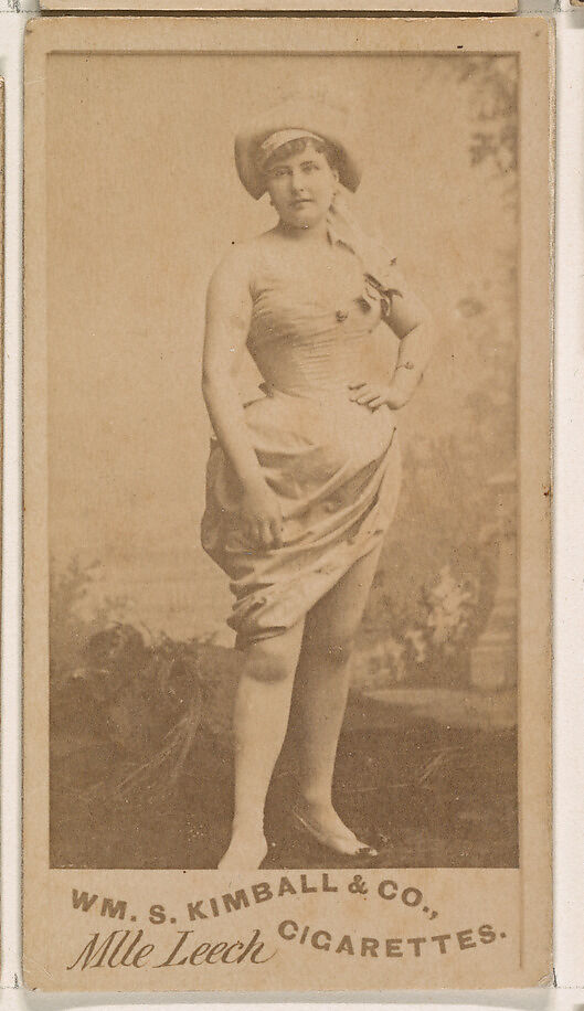 Mlle. Leech, from the Actresses series (N203) issued by Wm. S. Kimball & Co., Issued by William S. Kimball &amp; Company, Commercial color lithograph 