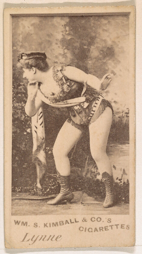 Miss Lynne, from the Actresses series (N203) issued by Wm. S. Kimball & Co., Issued by William S. Kimball &amp; Company, Commercial color lithograph 