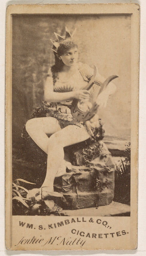 Jennie McNulty, from the Actresses series (N203) issued by Wm. S. Kimball & Co., Issued by William S. Kimball &amp; Company, Commercial color lithograph 