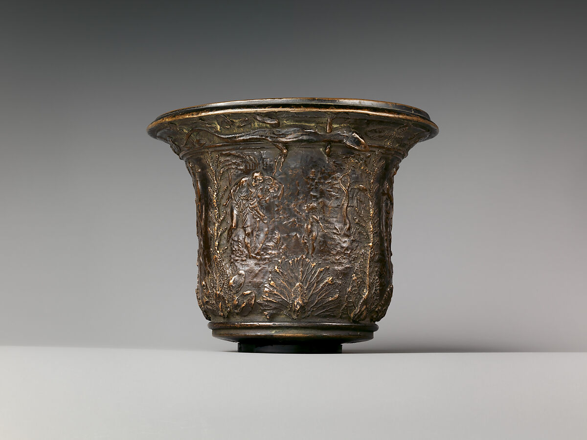 Mortar, Wenzel Jamnitzer (German, Vienna 1507/8–1585 Nuremberg), Bronze, German, Nuremberg