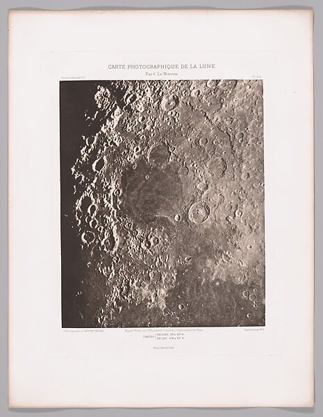 Systematic Photographic Map of the Moon, Increasing and Decreasing Phases, Charles Le Morvan (French, Brittany 1865–1933 Paris), Photogravures