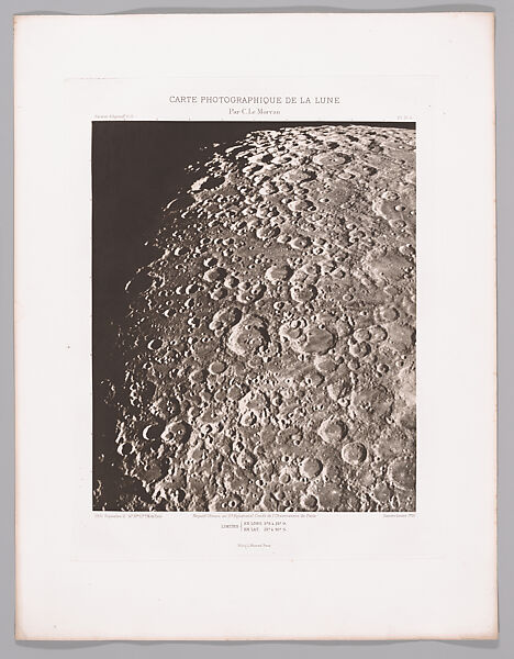 Systematic Photographic Map of the Moon, Increasing and Decreasing Phases, Charles Le Morvan (French, Brittany 1865–1933 Paris), Photogravures