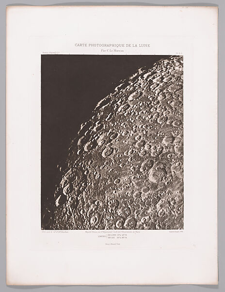 Systematic Photographic Map of the Moon, Increasing and Decreasing Phases, Charles Le Morvan (French, Brittany 1865–1933 Paris), Photogravures