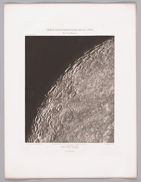 Systematic Photographic Map of the Moon, Increasing and Decreasing Phases, Charles Le Morvan (French, Brittany 1865–1933 Paris), Photogravures