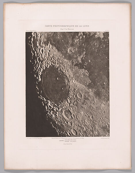 Systematic Photographic Map of the Moon, Increasing and Decreasing Phases, Charles Le Morvan (French, Brittany 1865–1933 Paris), Photogravures
