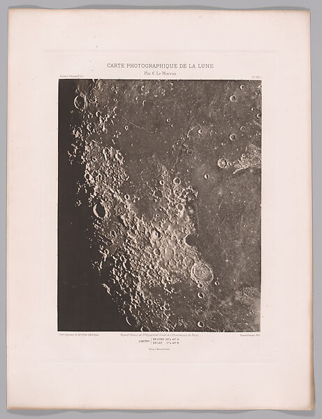 Systematic Photographic Map of the Moon, Increasing and Decreasing Phases, Charles Le Morvan (French, Brittany 1865–1933 Paris), Photogravures