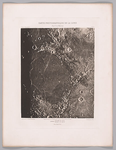 Systematic Photographic Map of the Moon, Increasing and Decreasing Phases, Charles Le Morvan (French, Brittany 1865–1933 Paris), Photogravures