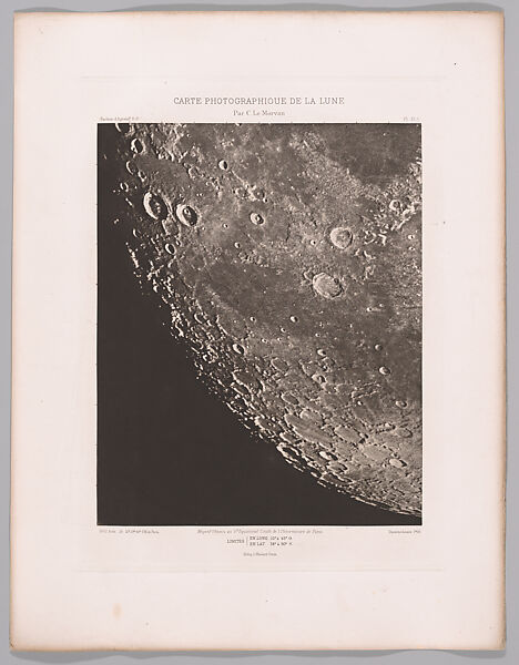 Systematic Photographic Map of the Moon, Increasing and Decreasing Phases, Charles Le Morvan (French, Brittany 1865–1933 Paris), Photogravures