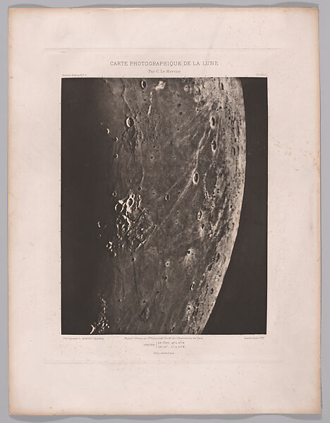 Systematic Photographic Map of the Moon, Increasing and Decreasing Phases, Charles Le Morvan (French, Brittany 1865–1933 Paris), Photogravures