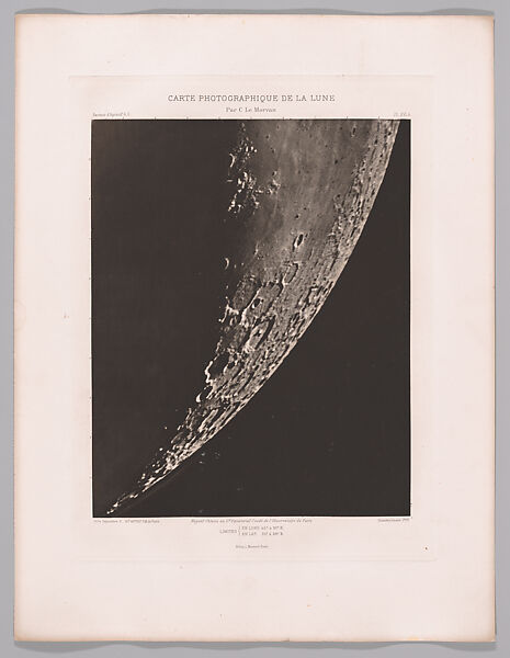 Systematic Photographic Map of the Moon, Increasing and Decreasing Phases, Charles Le Morvan (French, Brittany 1865–1933 Paris), Photogravures