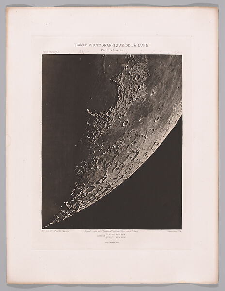 Systematic Photographic Map of the Moon, Increasing and Decreasing Phases, Charles Le Morvan (French, Brittany 1865–1933 Paris), Photogravures
