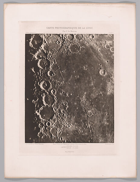 Systematic Photographic Map of the Moon, Increasing and Decreasing Phases, Charles Le Morvan (French, Brittany 1865–1933 Paris), Photogravures