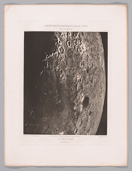 Systematic Photographic Map of the Moon, Increasing and Decreasing Phases, Charles Le Morvan (French, Brittany 1865–1933 Paris), Photogravures