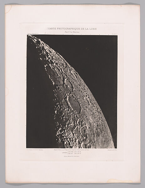 Systematic Photographic Map of the Moon, Increasing and Decreasing Phases, Charles Le Morvan (French, Brittany 1865–1933 Paris), Photogravures