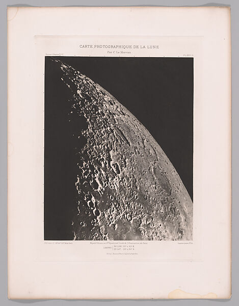 Systematic Photographic Map of the Moon, Increasing and Decreasing Phases, Charles Le Morvan (French, Brittany 1865–1933 Paris), Photogravures