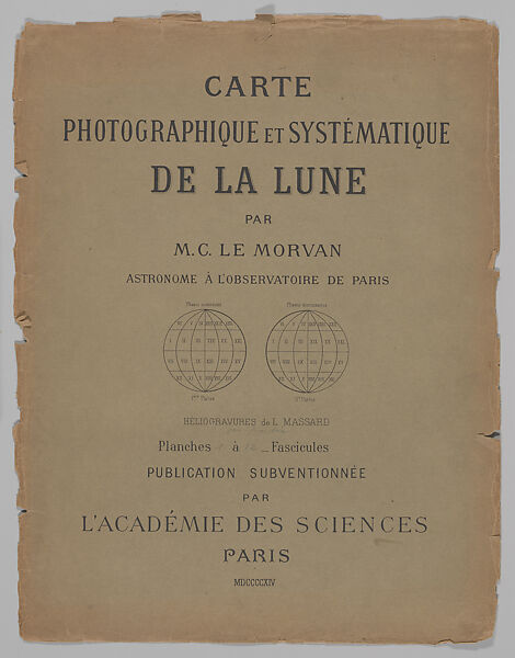 Systematic Photographic Map of the Moon, Increasing and Decreasing Phases, Charles Le Morvan (French, Brittany 1865–1933 Paris), Photogravures