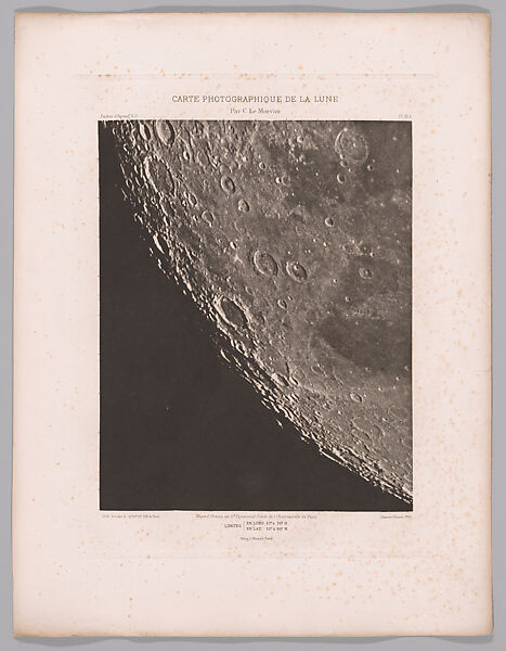 Systematic Photographic Map of the Moon, Increasing and Decreasing Phases, Charles Le Morvan (French, Brittany 1865–1933 Paris), Photogravures