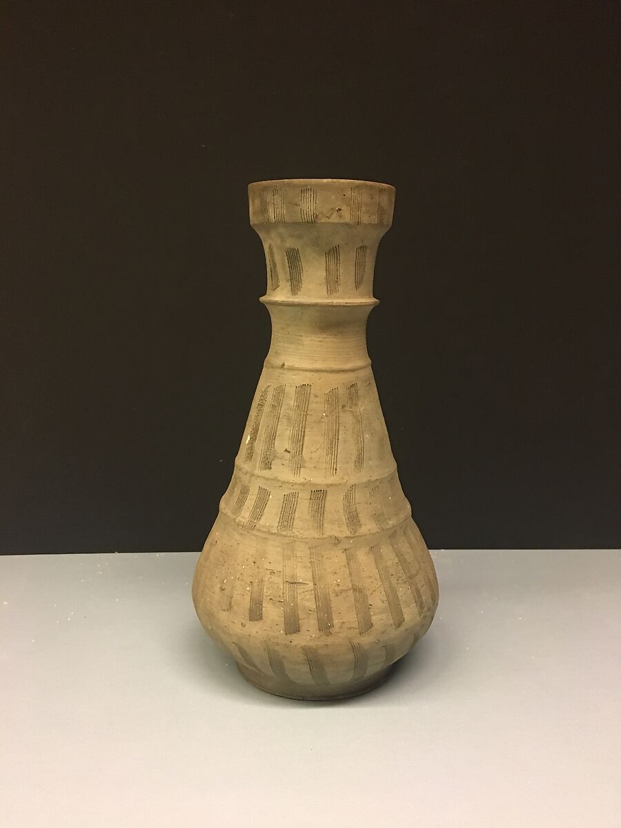 Ewer with Filter, Earthenware; unglazed