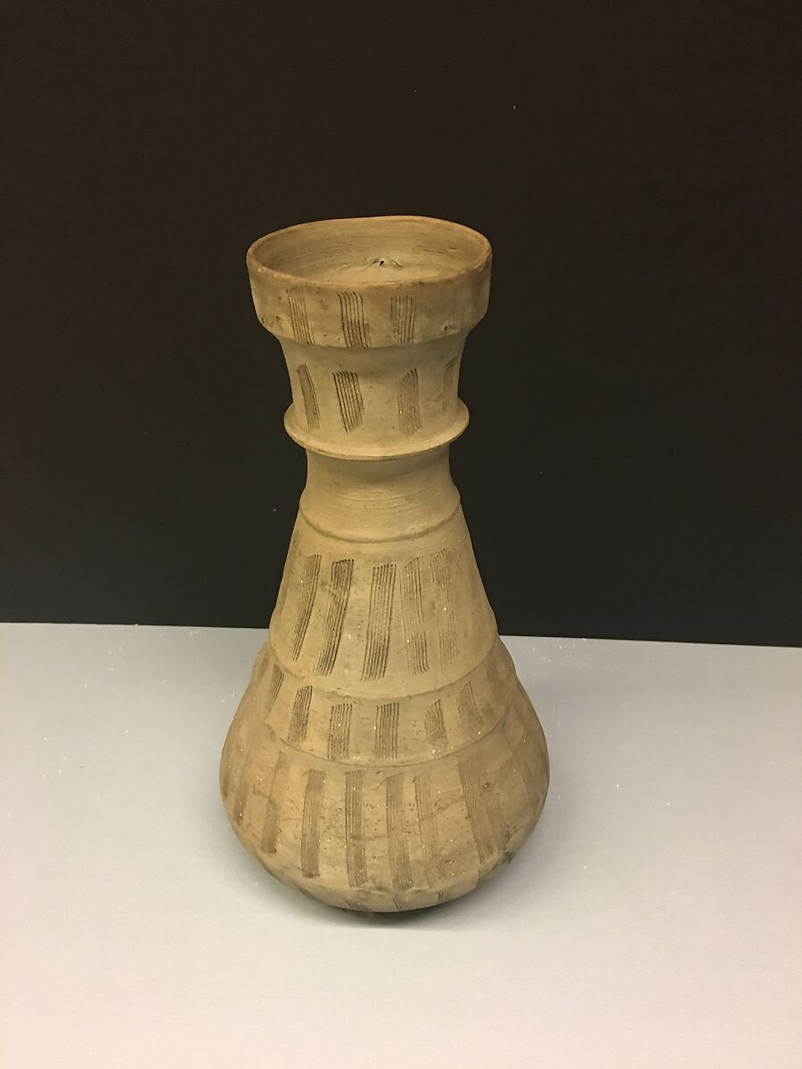 Ewer with Filter, Earthenware; unglazed