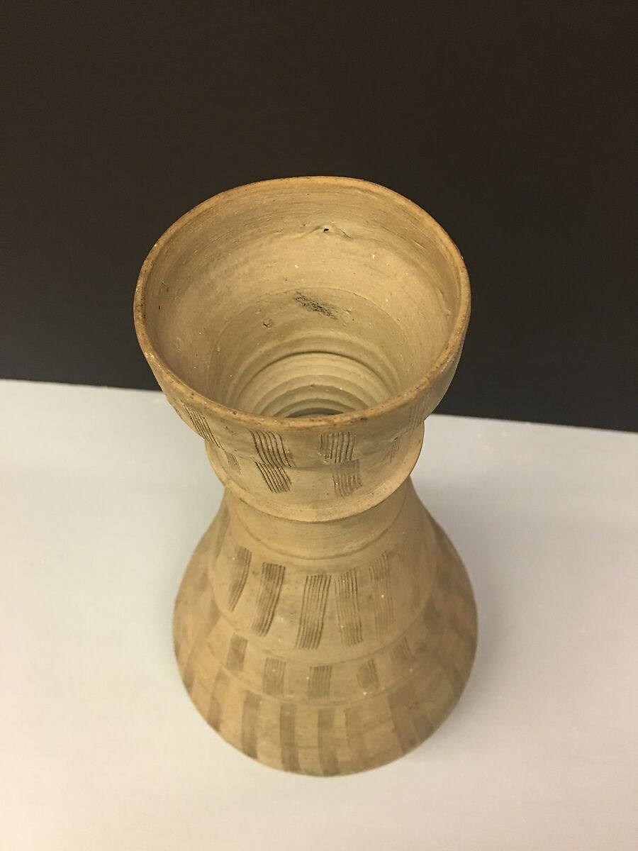 Ewer with Filter, Earthenware; unglazed