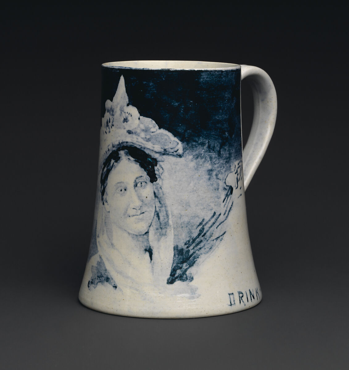 Mug, Volkmar Ceramic Company (ca.1893–ca.1902), Earthenware, American 