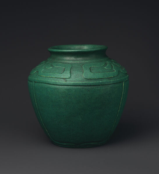 Vase, Frederick E. Walrath (1870–1921), Earthenware, American 