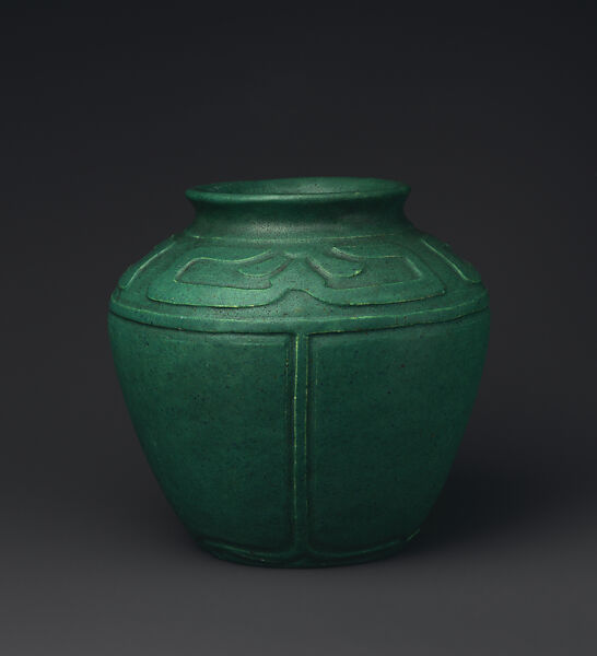 Vase, Frederick E. Walrath (1870–1921), Earthenware, American