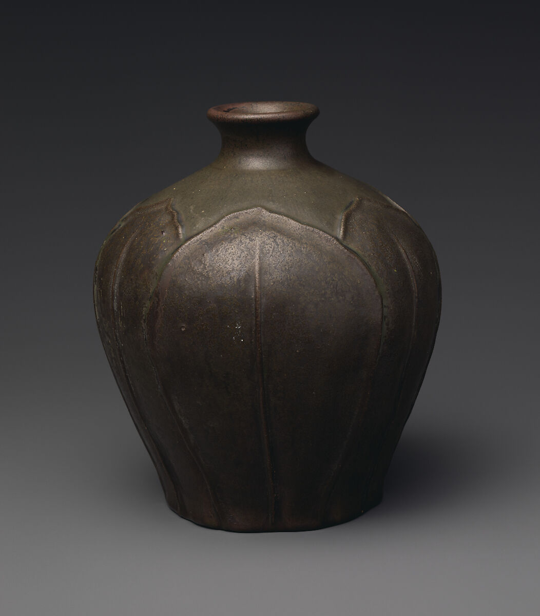Vase, William J. Walley (1852–1919), Earthenware, American