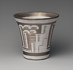 Vase with cityscape