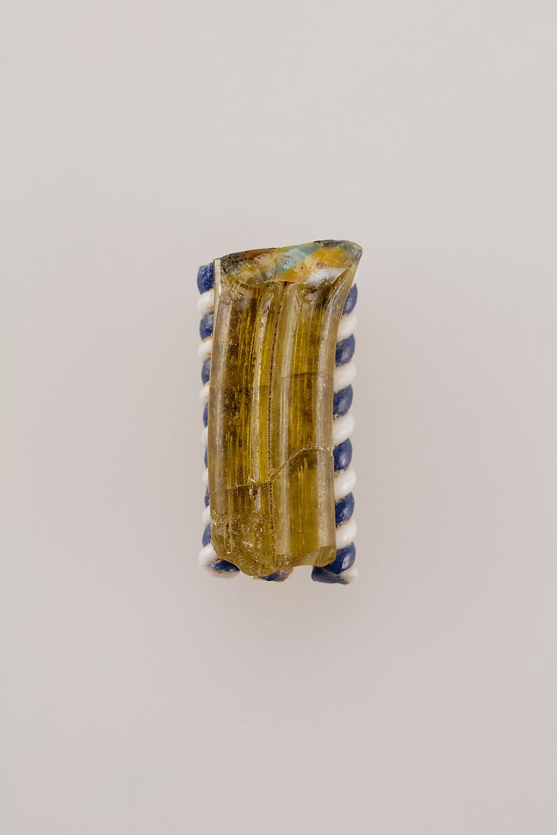 Vessel fragment with applied element, Glass