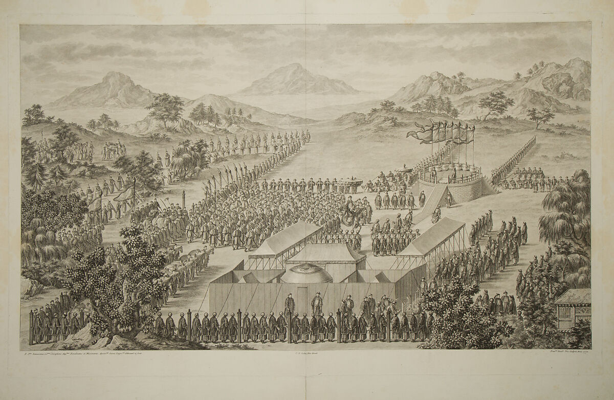 The Emperor Greeting The Triumphant Troops Outside of the Capital, François Denis Née (French, Paris 1732–1817 Paris), Etching and engraving