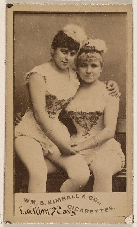 La Mon and Cary, from the Actresses series (N203) issued by Wm. S. Kimball & Co., Issued by William S. Kimball &amp; Company, Commercial color lithograph 