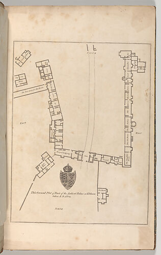 Ground plan of Ancient Palace at Eltham, from Edward Hasted's, The History and Topographical Survey of the County of Kent, vols. 1-3