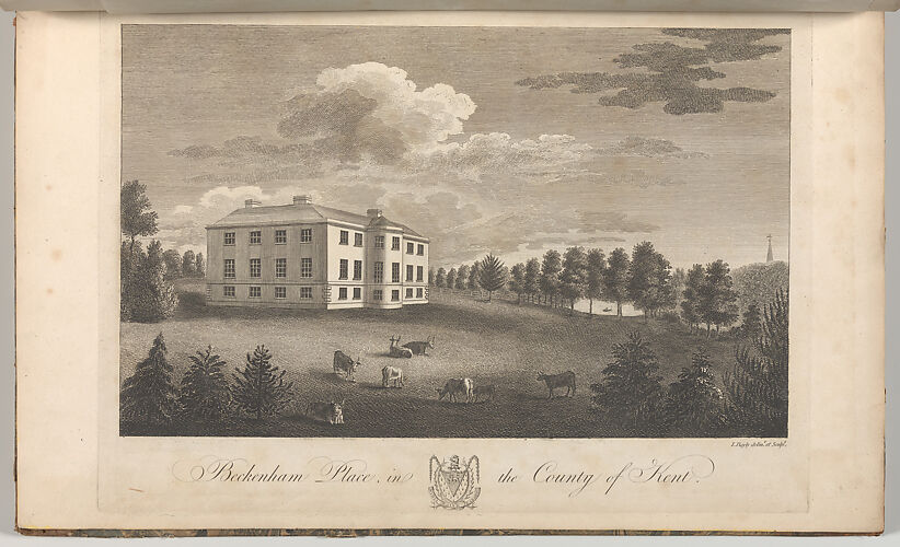 Beckenham Place in the County of Kent, from Edward Hasted's, The History and Topographical Survey of the County of Kent, vols. 1-3