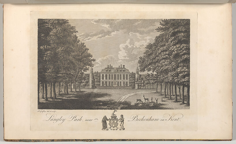 Langley Park, near Beckenham in Kent, from Edward Hasted's, The History and Topographical Survey of the County of Kent, vols. 1-3