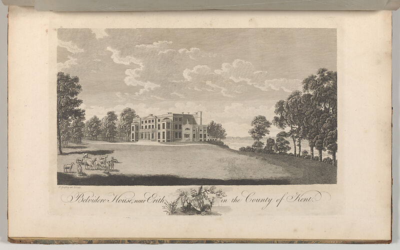 Belvidere House, near Erith, in the County of Kent, from Edward Hasted's, The History and Topographical Survey of the County of Kent, vols. 1-3