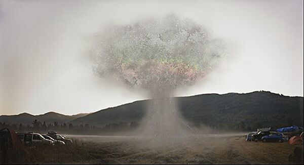 Glitter Bomb, Sarah Anne Johnson (Canadian, born 1976), Chromogenic print with glitter and acrylic paint