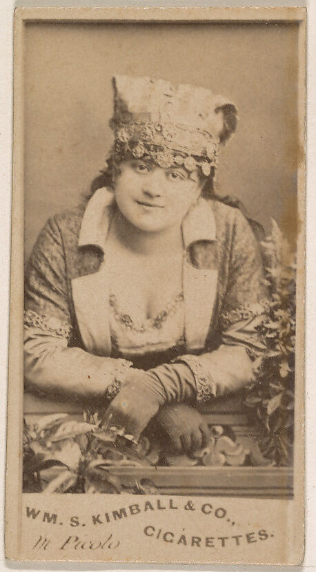 Miss Picolo, from the Actresses series (N203) issued by Wm. S. Kimball & Co., Issued by William S. Kimball &amp; Company, Commercial color lithograph 