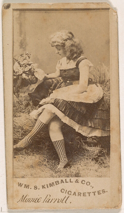 Minnie Parrott, from the Actresses series (N203) issued by Wm. S. Kimball & Co., Issued by William S. Kimball &amp; Company, Commercial color lithograph 