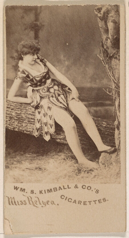 Miss Relyea, from the Actresses series (N203) issued by Wm. S. Kimball & Co., Issued by William S. Kimball &amp; Company, Commercial color lithograph 