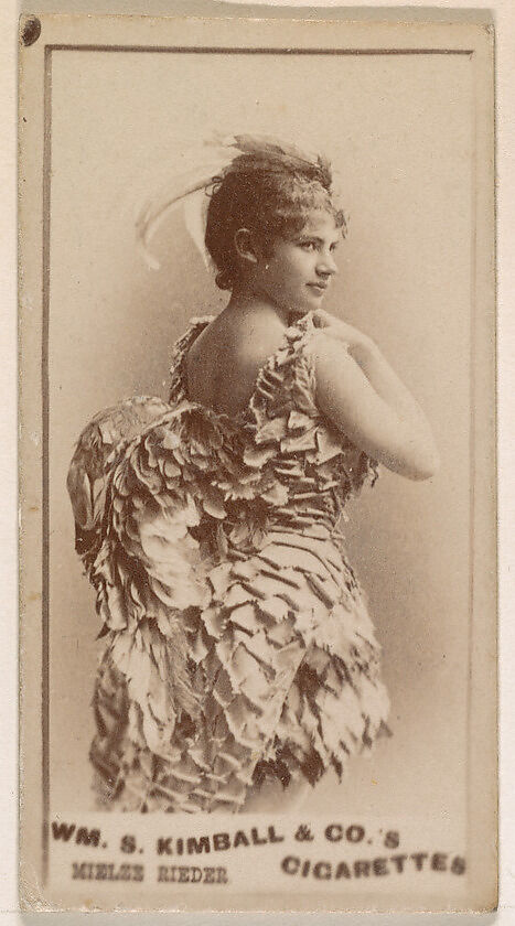 Mieles Rieder, from the Actresses series (N203) issued by Wm. S. Kimball & Co., Issued by William S. Kimball &amp; Company, Commercial color lithograph 