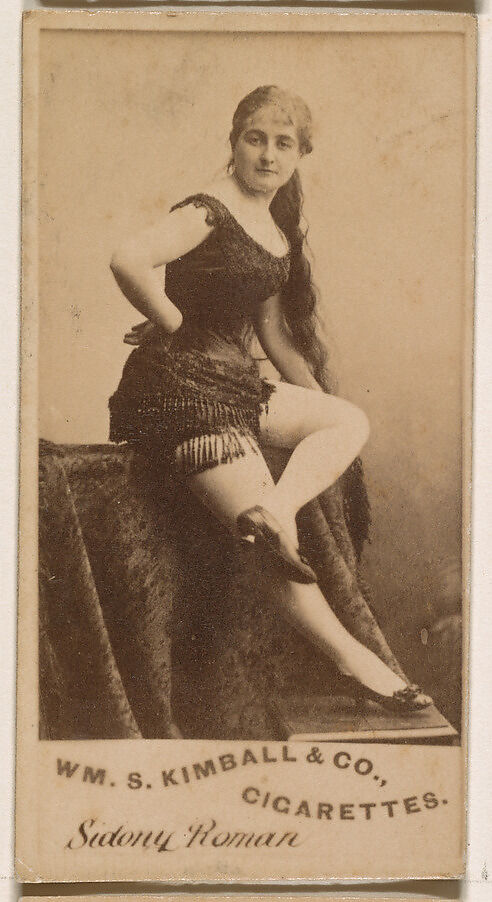Sidony Roman, from the Actresses series (N203) issued by Wm. S. Kimball & Co., Issued by William S. Kimball &amp; Company, Commercial color lithograph 