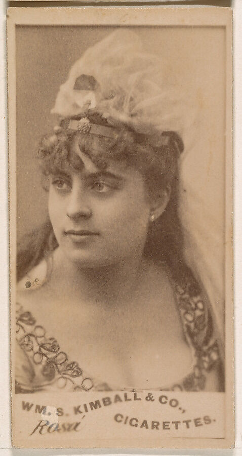 Miss Rosa, from the Actresses series (N203) issued by Wm. S. Kimball & Co., Issued by William S. Kimball &amp; Company, Commercial color lithograph 