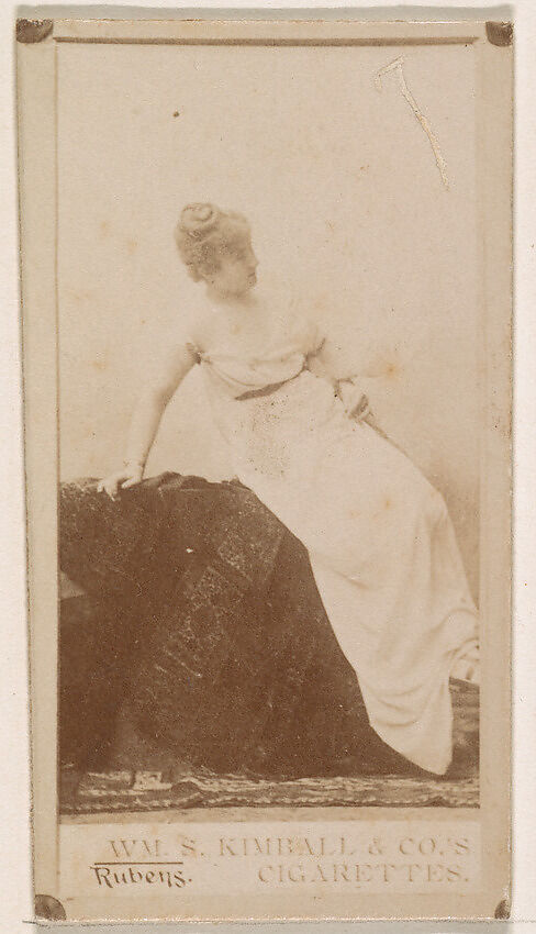 Miss Rubens, from the Actresses series (N203) issued by Wm. S. Kimball & Co., Issued by William S. Kimball &amp; Company, Commercial color lithograph 