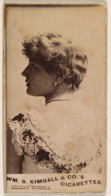 Lillian Russell, from the Actresses series (N203) issued by Wm. S. Kimball & Co., Issued by William S. Kimball &amp; Company, Commercial color lithograph 