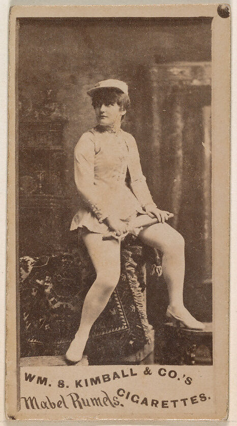 Mabel Rumels, from the Actresses series (N203) issued by Wm. S. Kimball & Co., Issued by William S. Kimball &amp; Company, Commercial color lithograph 