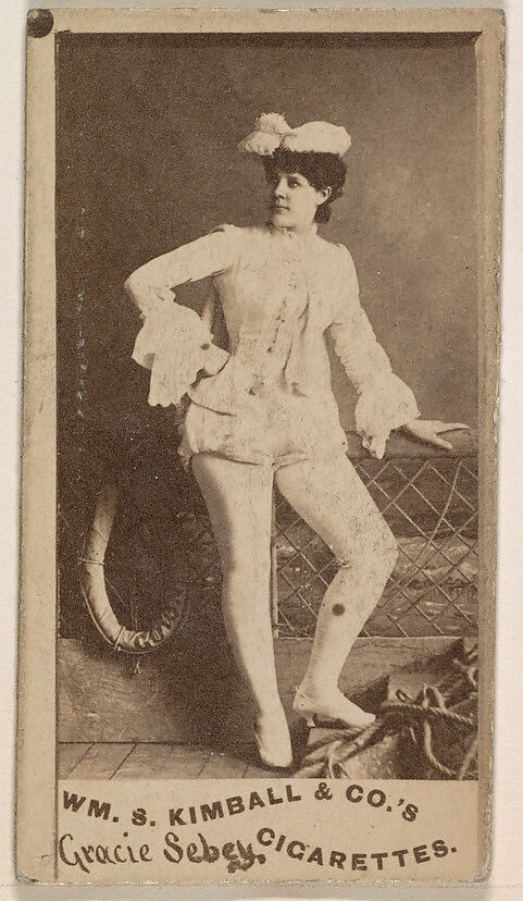 Gracie Sebey, from the Actresses series (N203) issued by Wm. S. Kimball & Co., Issued by William S. Kimball &amp; Company, Commercial color lithograph 