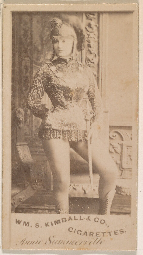 Annie Summerville, from the Actresses series (N203) issued by Wm. S. Kimball & Co., Issued by William S. Kimball &amp; Company, Commercial color lithograph 